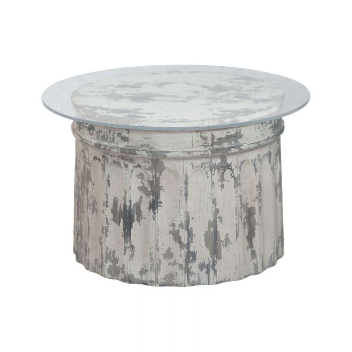 Barrel Coffee Table 30x30x18.5h