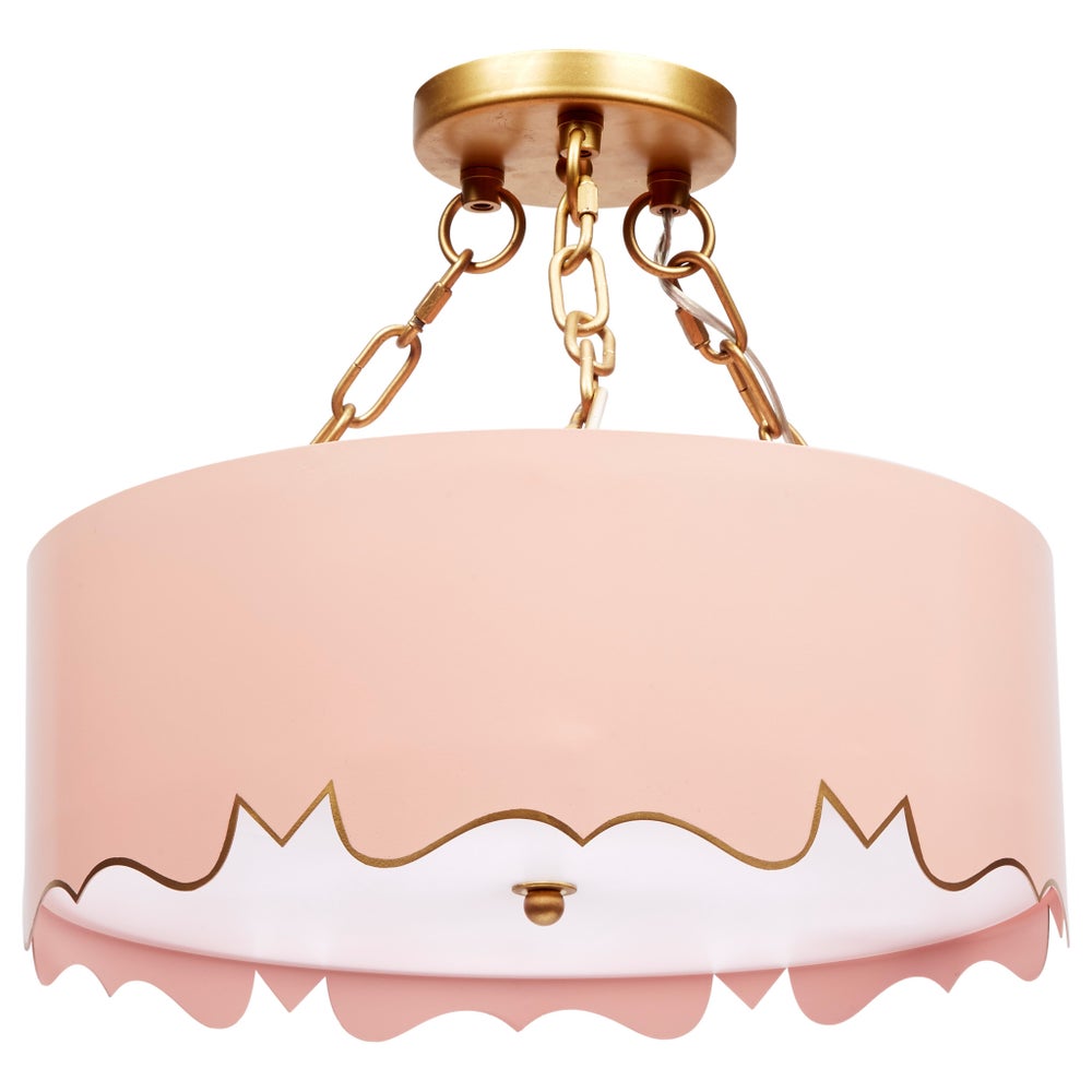 Mollie Pendant in Blush 15dia15"h