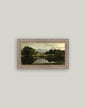 Malvern Hall in Warwickshire Framed Antique Art: 12x7