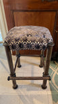 PAIR Gold/Brown Barstools 17x17x24"h