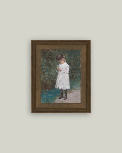 Mauve Daughter of the Artist Framed Antique Art: 8x10