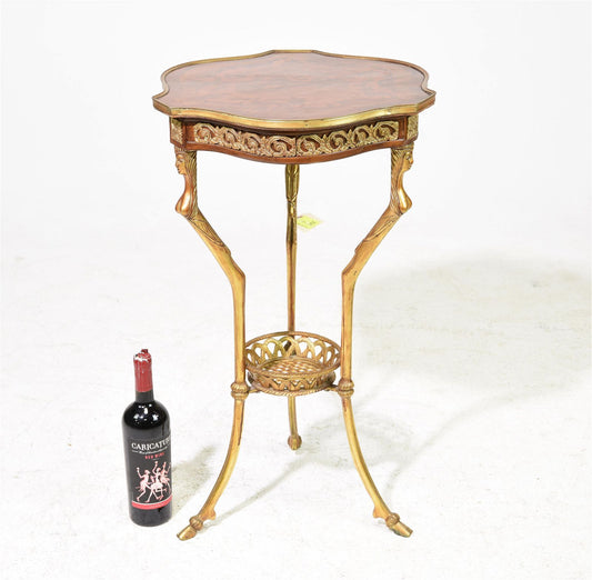 Egyptian Revival Gilt Plant Stand
