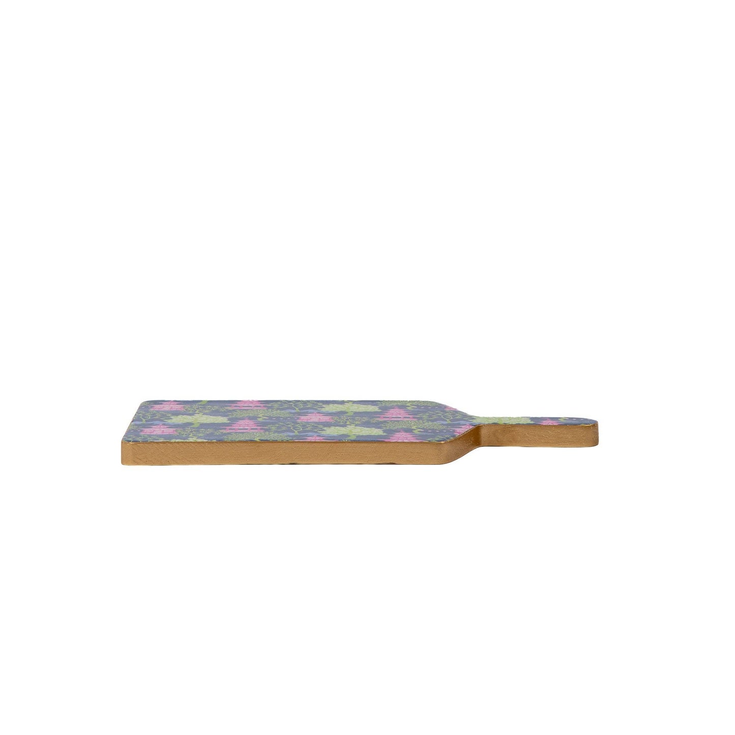 Garden Party Enameled Rectangular Charcuterie Board 6x10: Navy & Lime