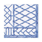 Bamboo Screen China Blue Luncheon Napkins 6.5x6.5"