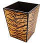 Tigre Golden Wastebasket 8.5x8.5x11"h