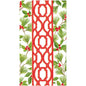 Knots and Greenery White Guest Towels 4.25x7.75"