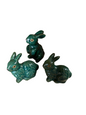SMALL CERAMIC GREEN BUNNIES
