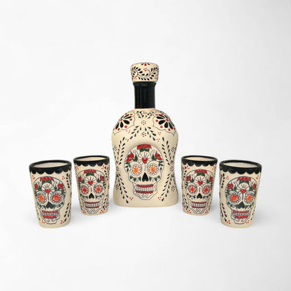 Tequila Decanter Set - Catrina
