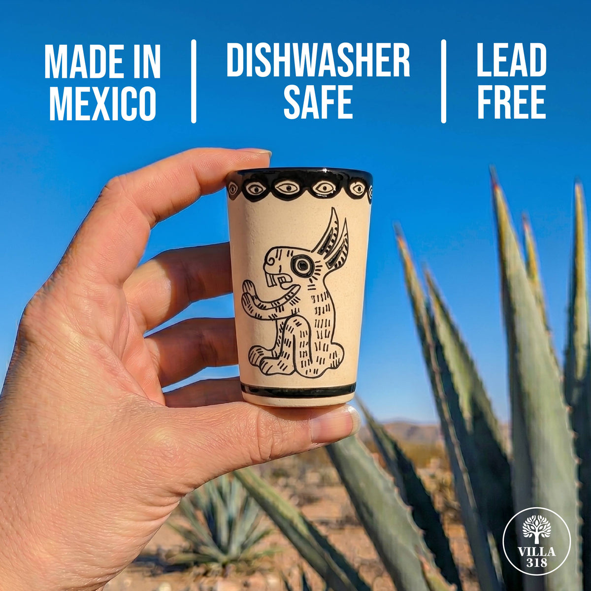 Shot Glass - Rabbit - Hand Made in Mexico