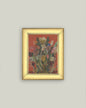 Eccentric Bouquet Framed Antique Art: 9x11