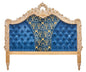 Tufted King Size Headbord with Gold Gilt Wood Frame