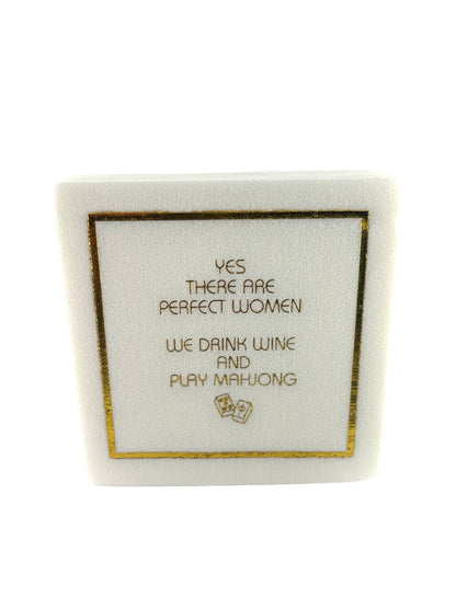 Linen-Feel Cocktail Napkins, Perfect Women Mahj