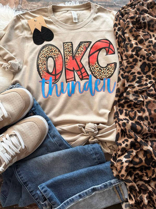OKC Thunder Tee (Bella or Comfort Color): S / Bella Canvas