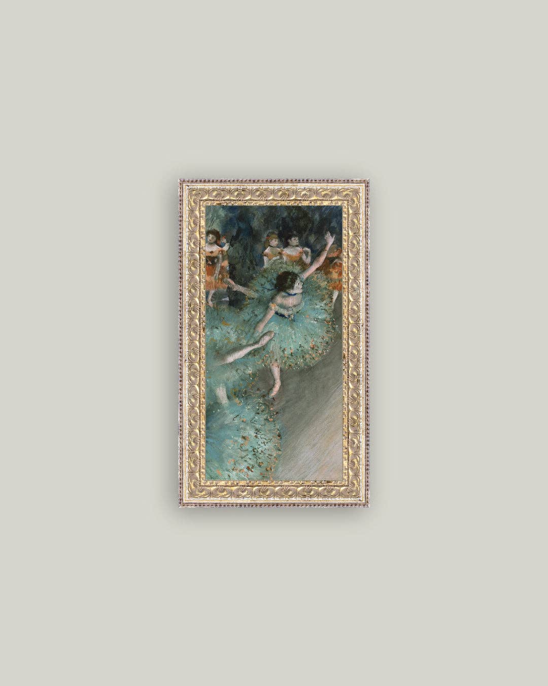Swaying Dancer in Green: 5x7