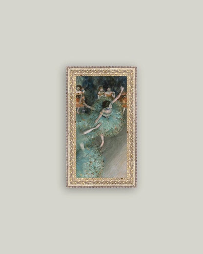 Swaying Dancer in Green: 5x7