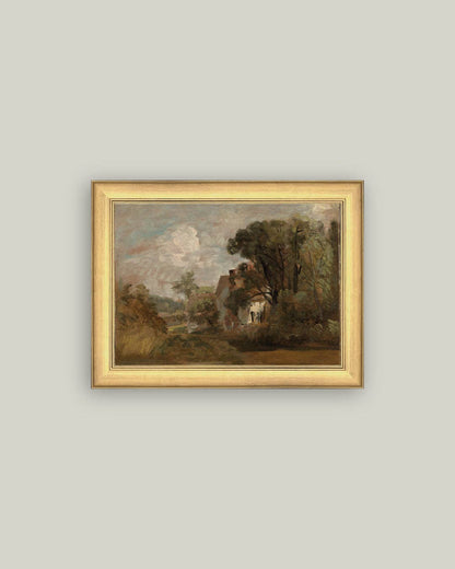 Willy Lott's House Framed Antique Art: 11x9