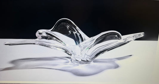 European Art Glass Center Bowl 24x9x7"h