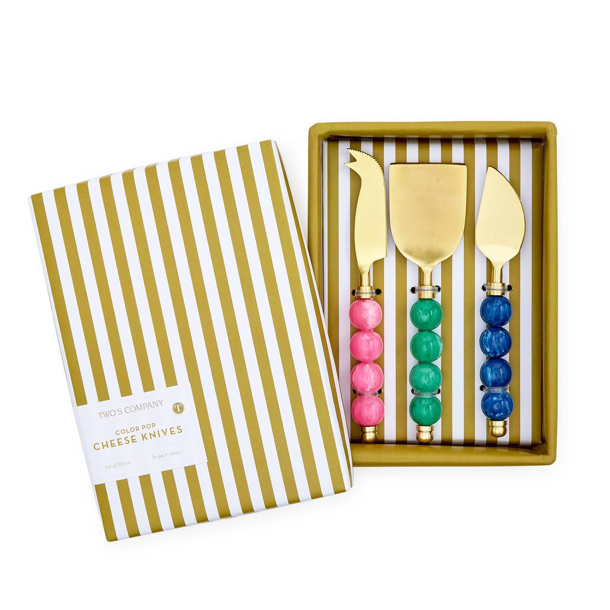 Color Pop Cheese Knives Set of 3 in Gift Box