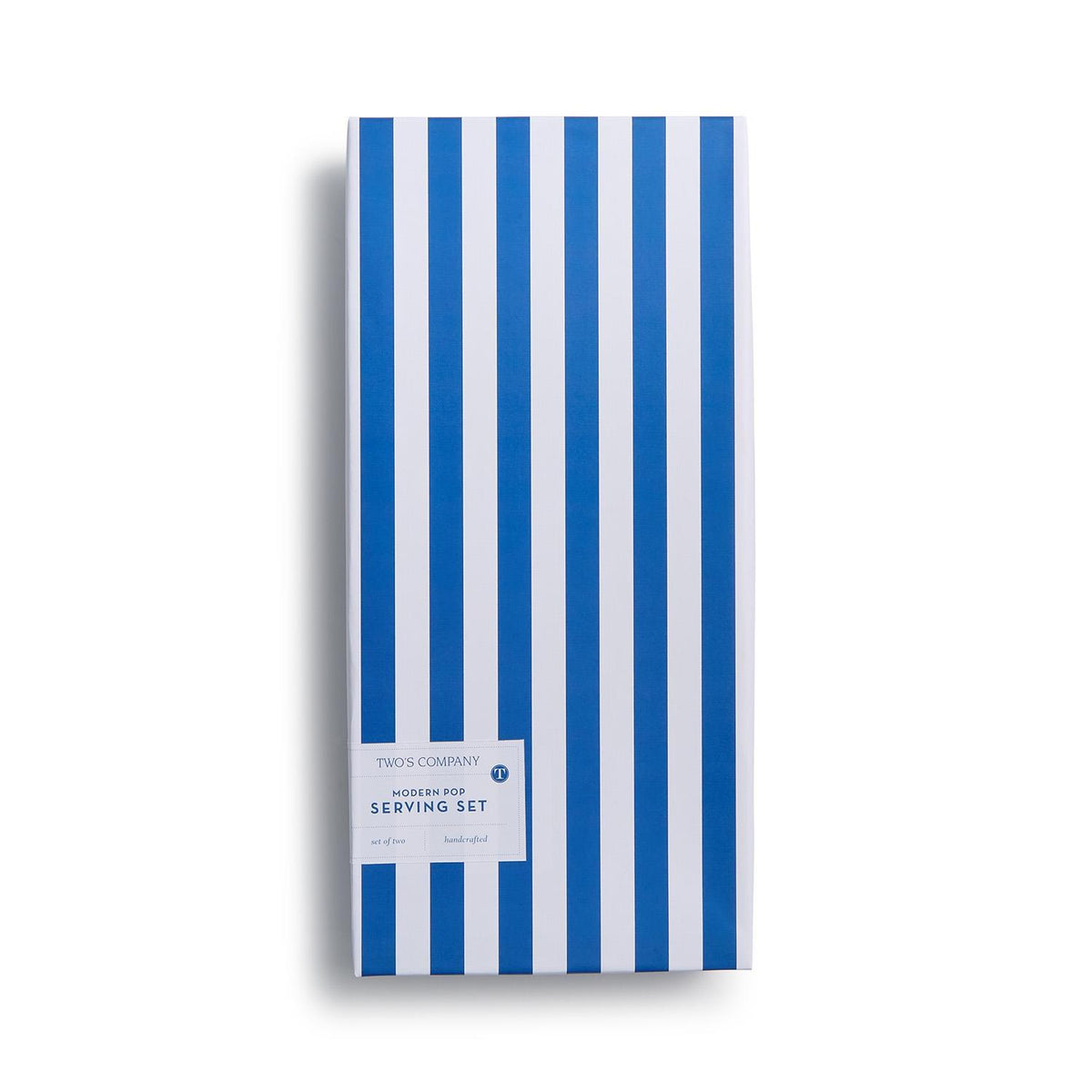 Modern Pop Blue and White Salad Serving Set of 2 in Gift Box