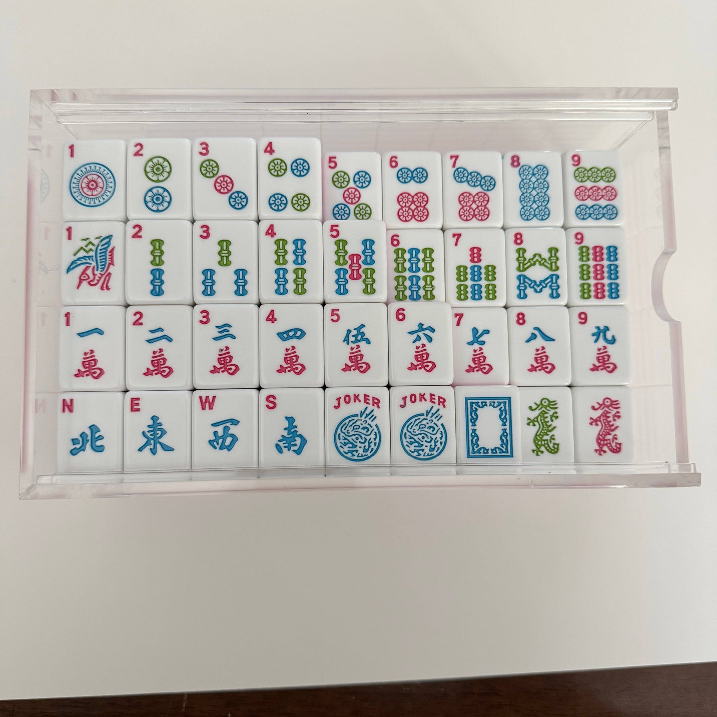 Mahjong Studios – Rose Dragon American Mahjong Bundle Tile Set (166 Tiles): Tiles +Dice & Instructions Only