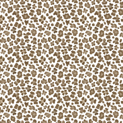 Cream Leopard Enameled Tori Trinket Tray - Cream & Brown