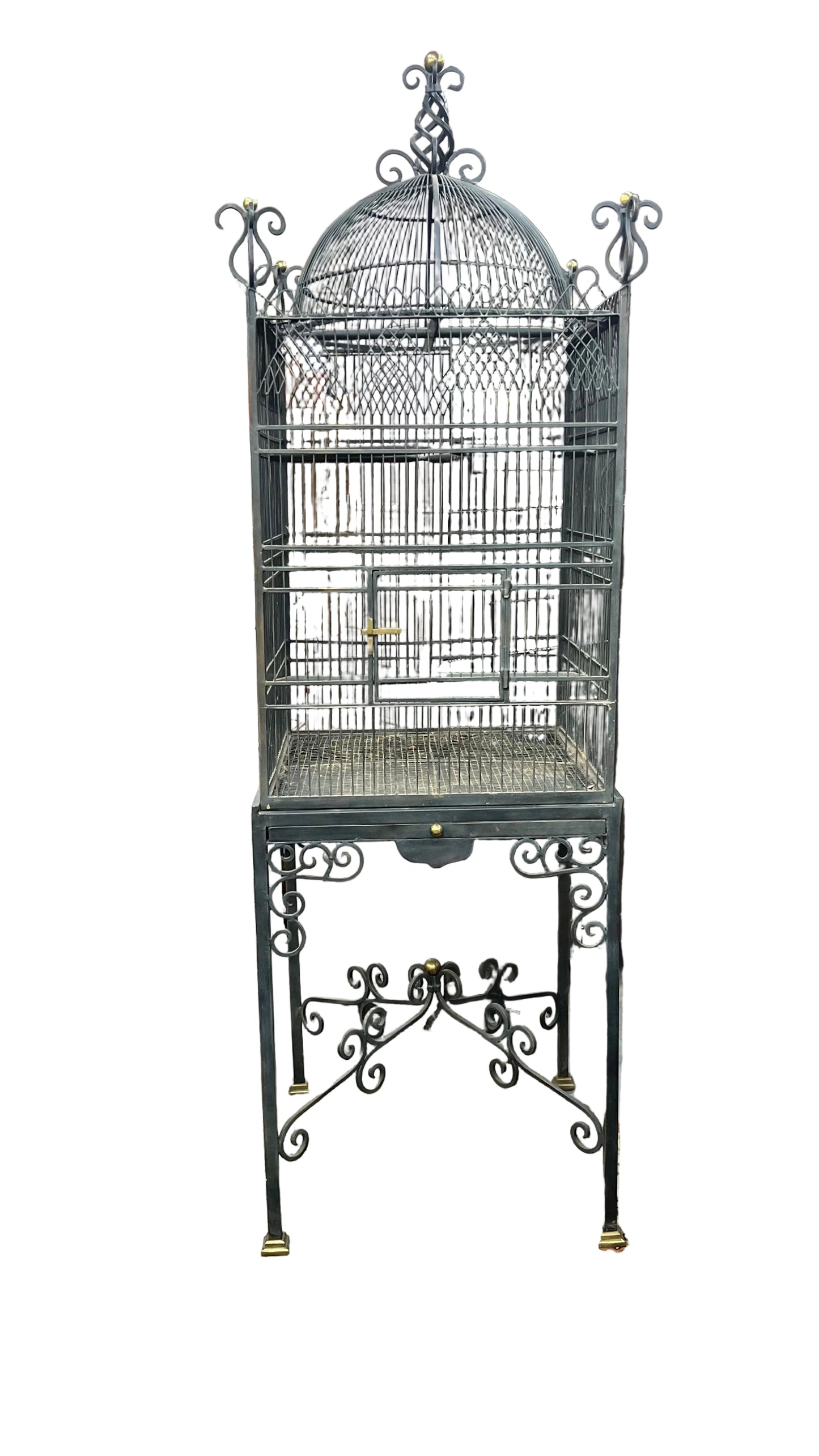 Maitland Smith Grand Bird Cage 26x26x66” h