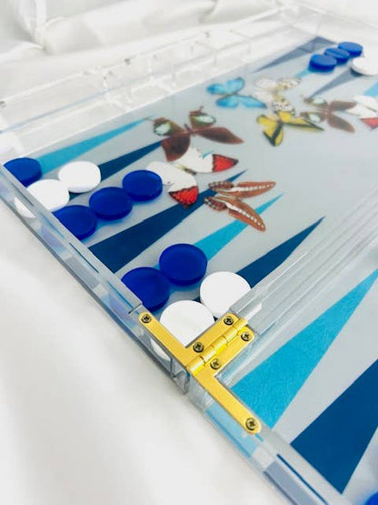Game, Backgammon- Grey Butterfly