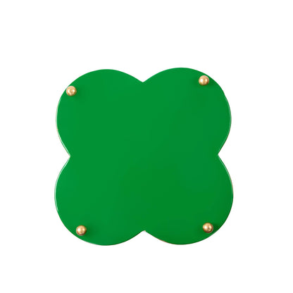 Mattie Quatrefoil Cachepot Planter - Emerald Green: Emerald Green / 4 x 9