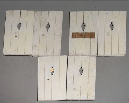 PAIR Eng Painted Wood Doors - 28 in tall x 32 x 1 each