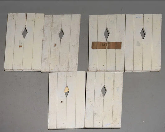 PAIR Eng Painted Wood Doors - 28 in tall x 32 x 1 each