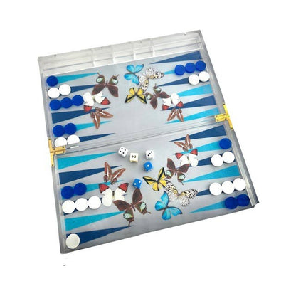 Game, Backgammon- Grey Butterfly