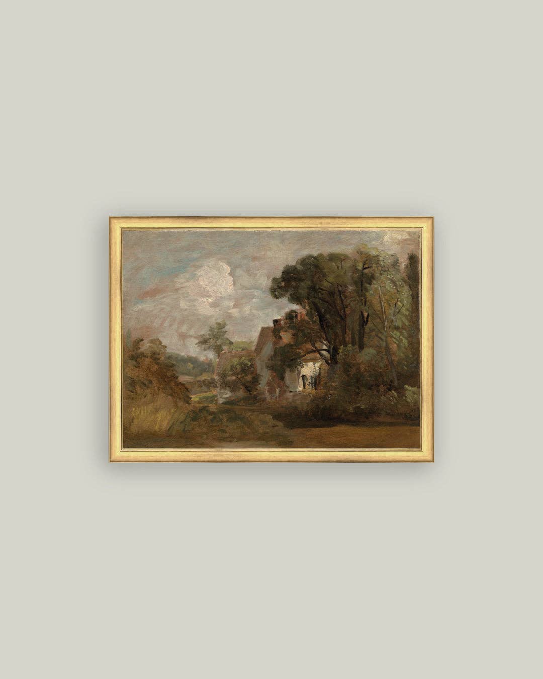 Willy Lott's House Framed Antique Art: 11x9