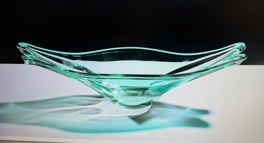 Blue Green Murano Center Bowl 20x8x6"h