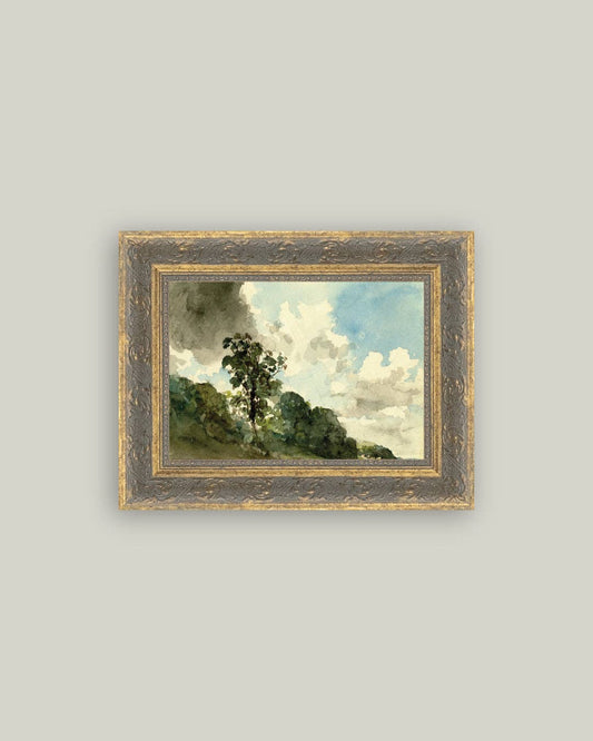 Hampstead Framed Antique Art: 7x5