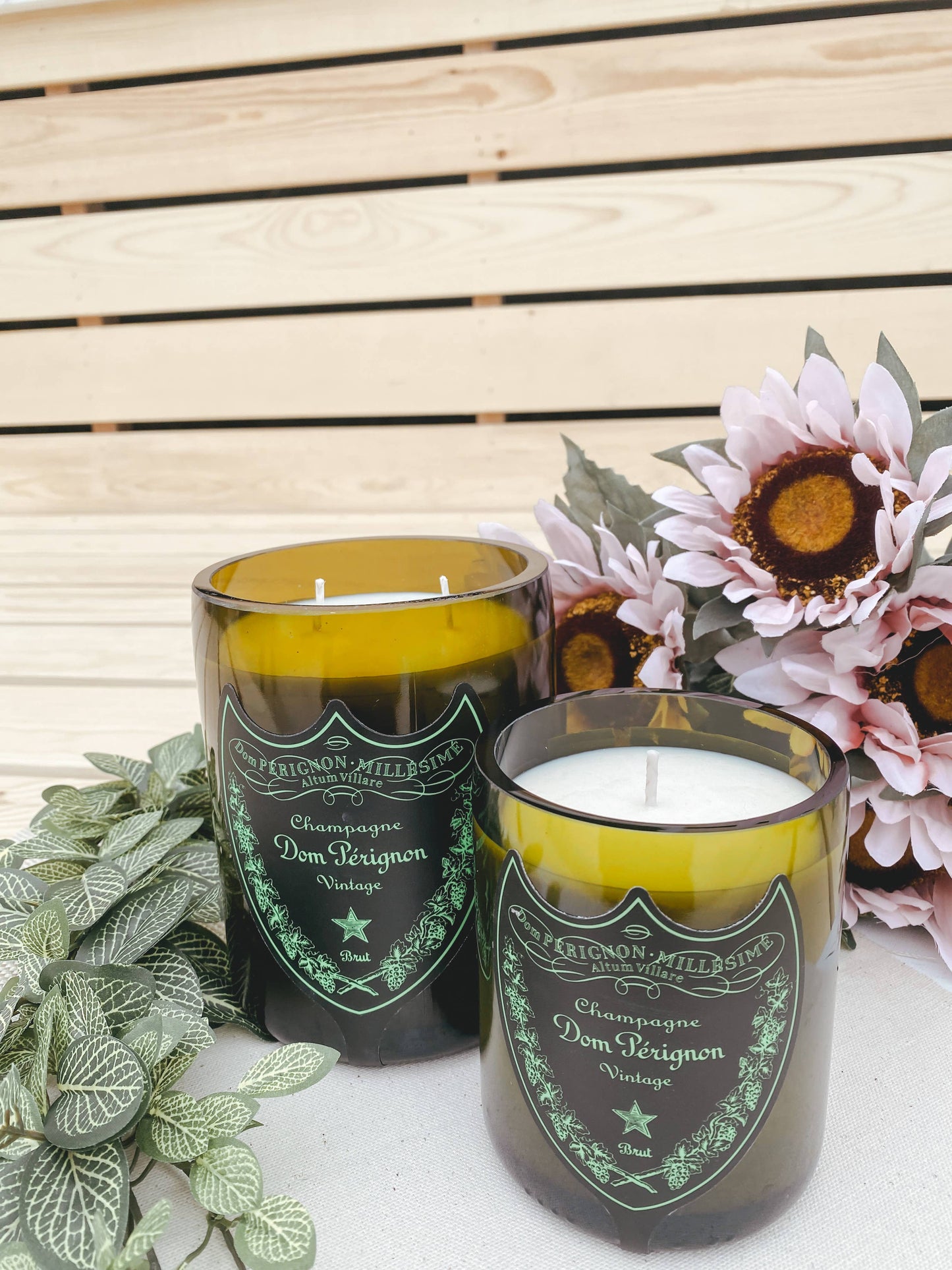 Recycled Dom Luminous Candle: Amber/Sandalwood/Leather