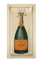 Veuve Clicquot Brut Champagne Glass Decoupage Tray: 4"x 9"