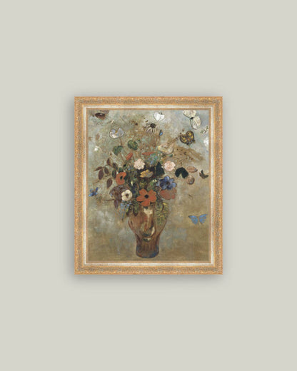 Flower Butterfly Vase: 10x12