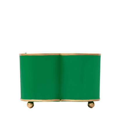 Mattie Quatrefoil Cachepot Planter - Emerald Green: Emerald Green / 4 x 9
