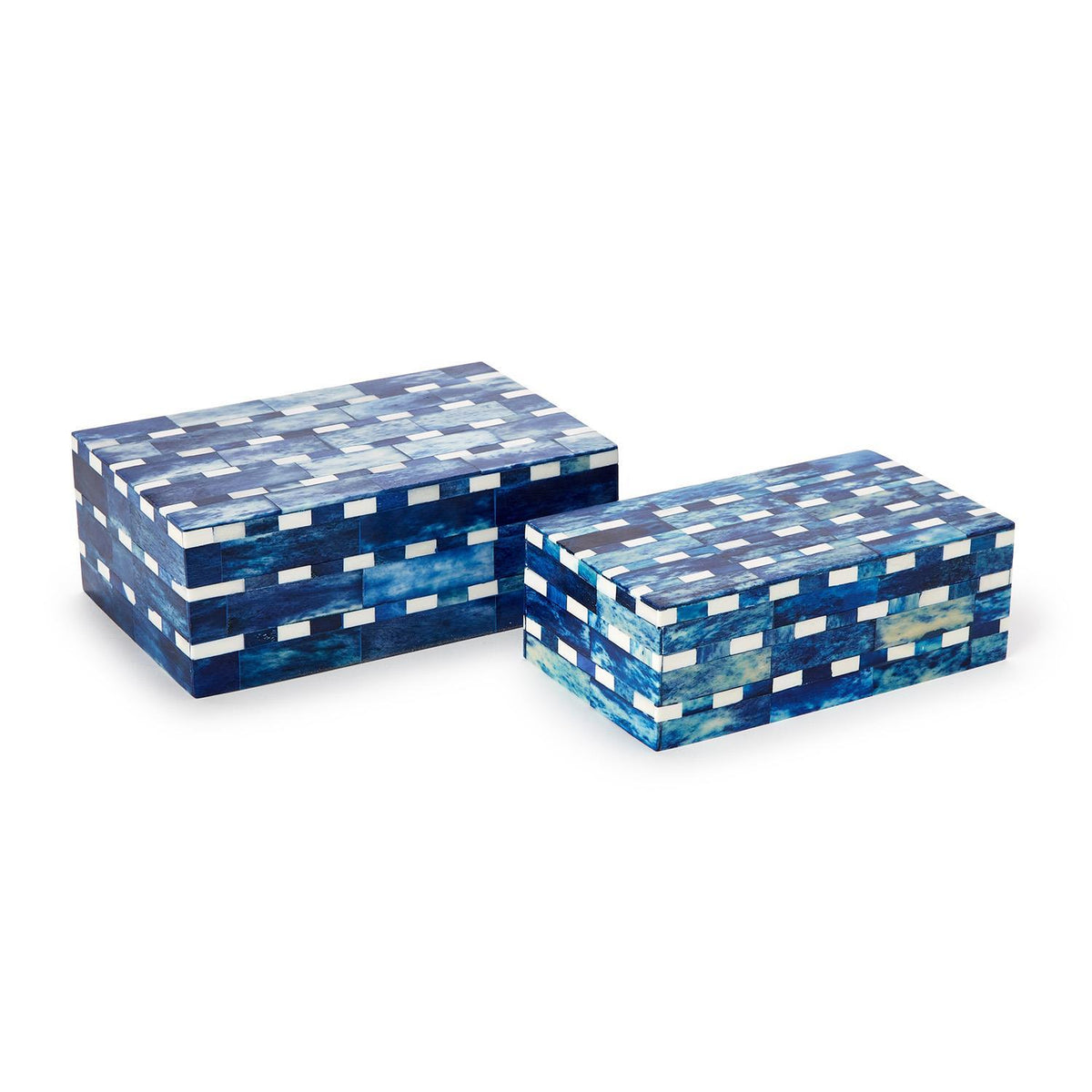 Indigo Covered Box Set of 2