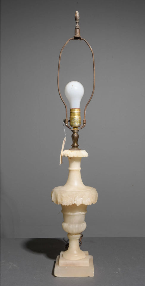 Antique Marble/Alabaster Lamp 31"h