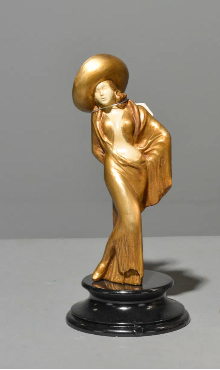 Art Deco Lady Figure 12"h