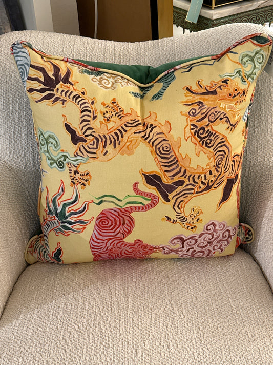 Dragon Print Pillow 20x20
