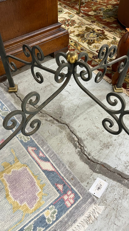 VINTAGE MAITLAND SMITH IRON BIRDCAGE WITH STAND