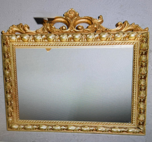 French Sm Gold Mirror 24.5x24.5"