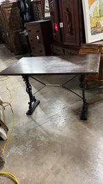 Wood and Iron Table 47.5x26.5x29h