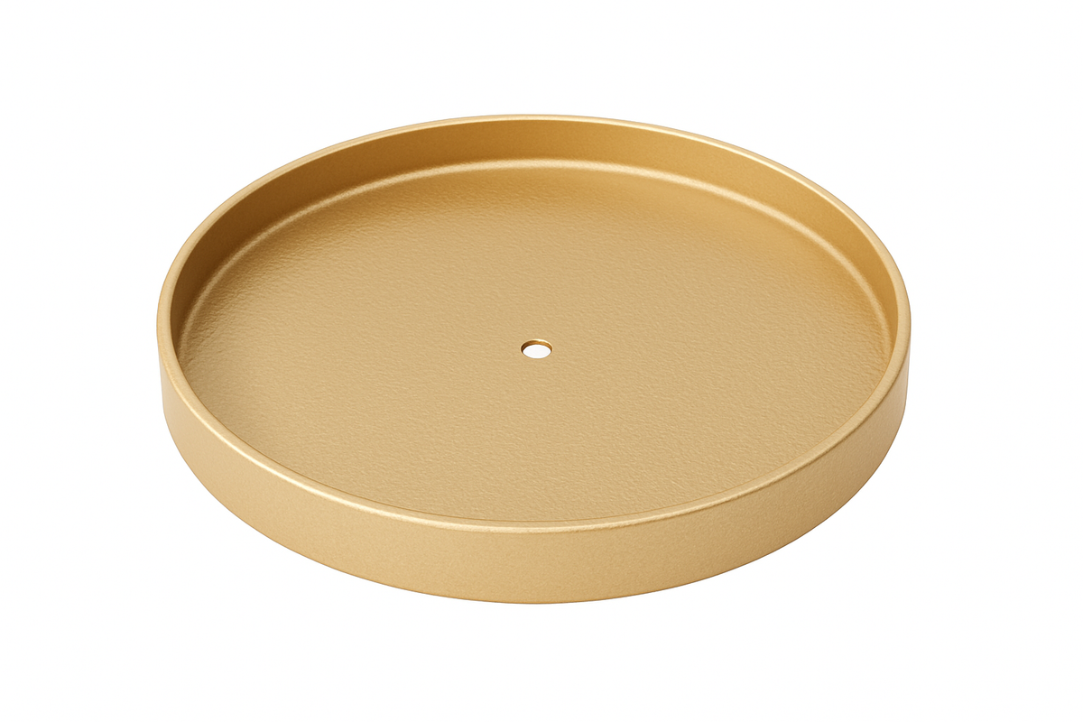 Gold gallery tray