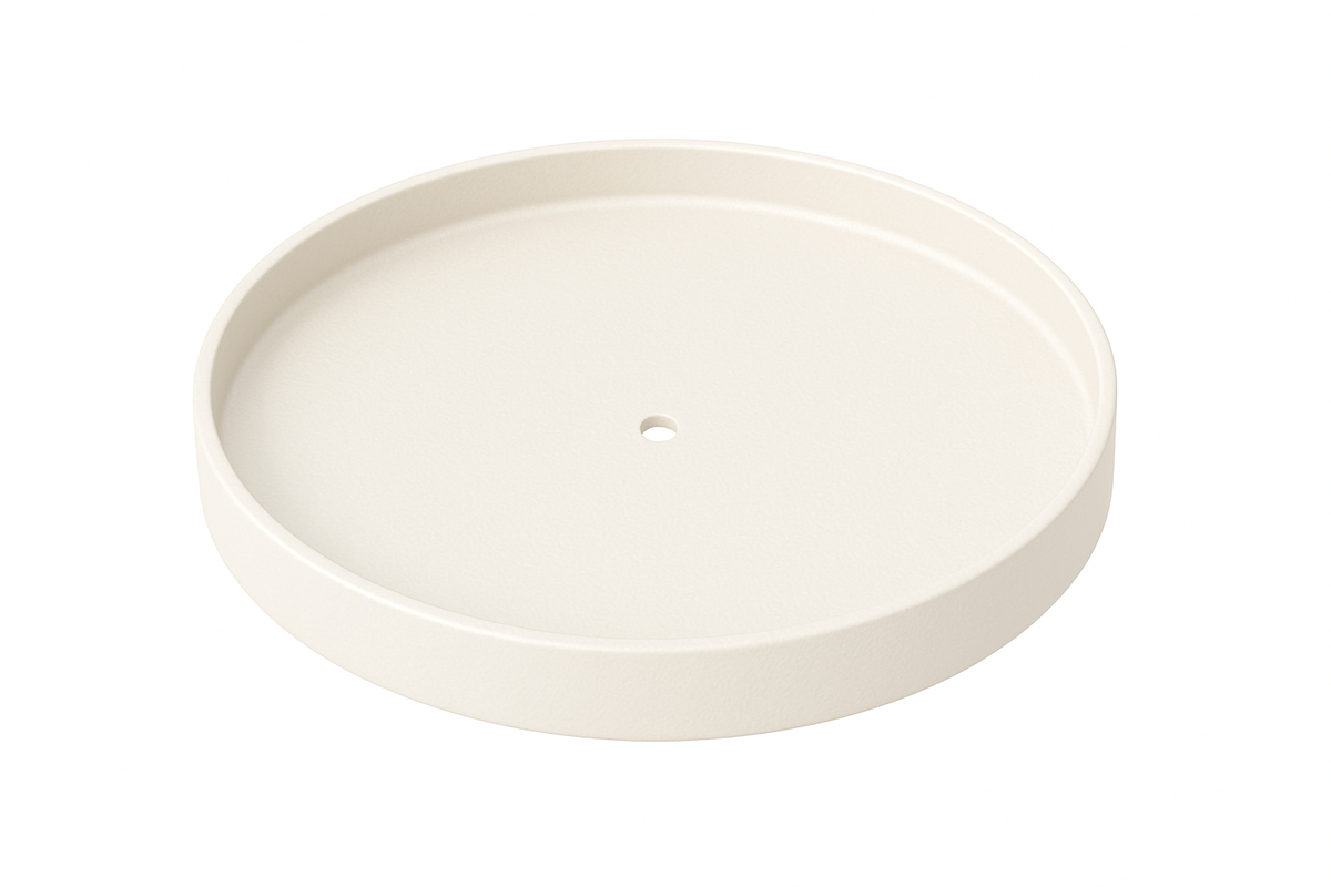White gallery tray