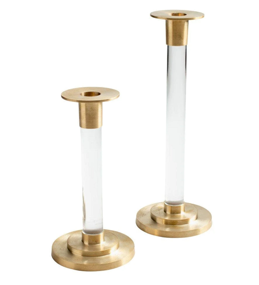 Brass and Resinl Candle Stick