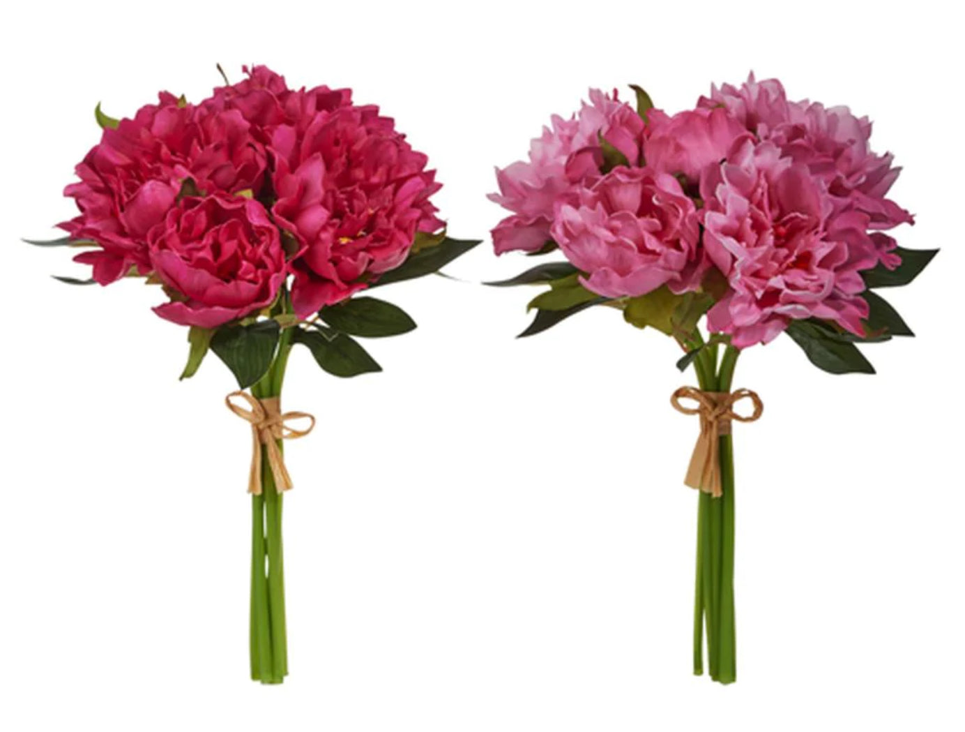 11.5” Real Touch Peony Bundle Pink