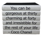 Stack/6 Books Irresistible Coco Chanel
